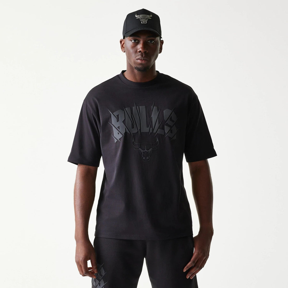Chicago Bulls NBA Black Oversized T-Shirt-Benirox
