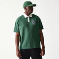 LA Dodgers MLB Dark Green Oversized Polo T-Shirt-Benirox