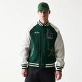 LA Dodgers MLB Dark Green Varsity Jacket-Benirox