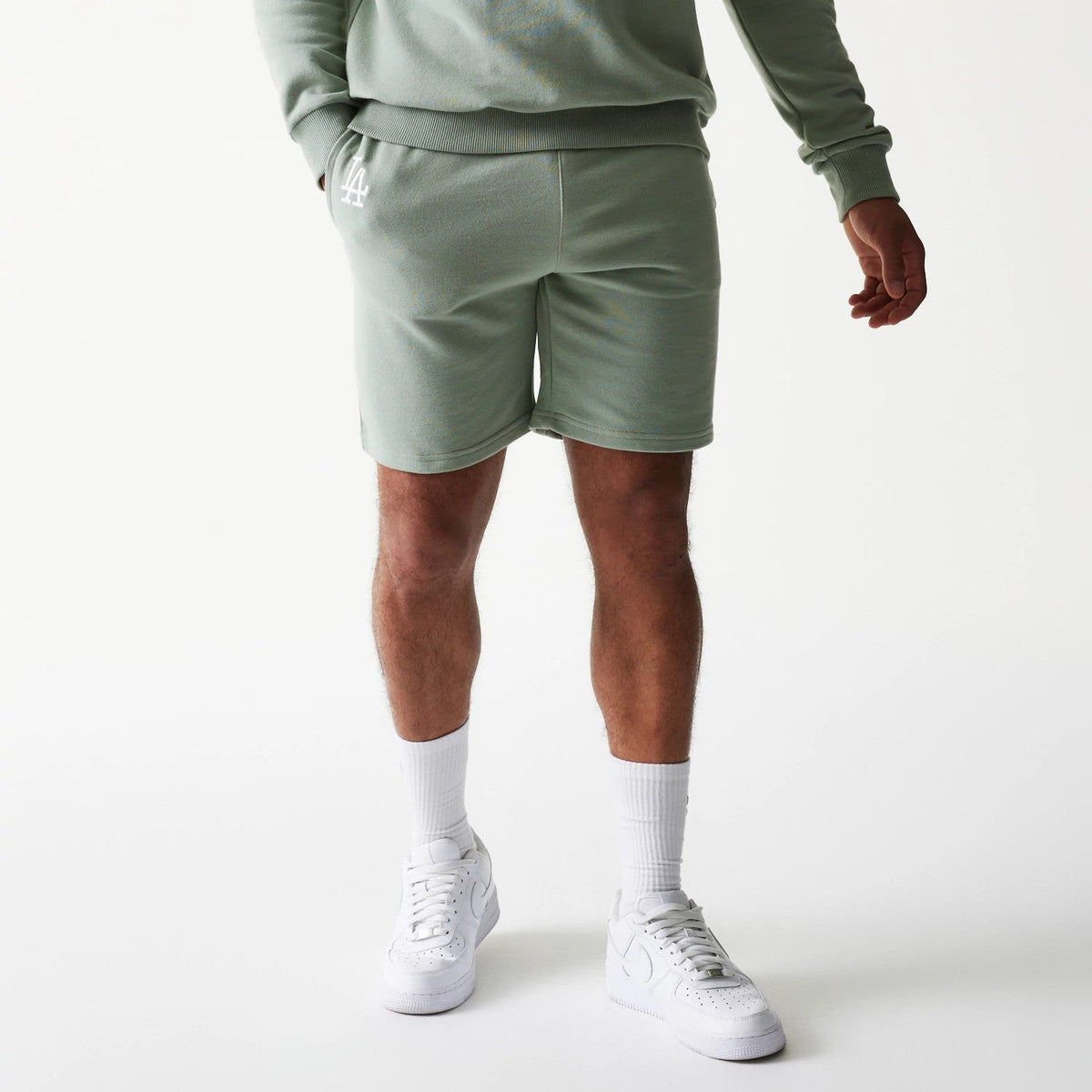 LA Dodgers MLB League Essential Midi Green Shorts-Benirox