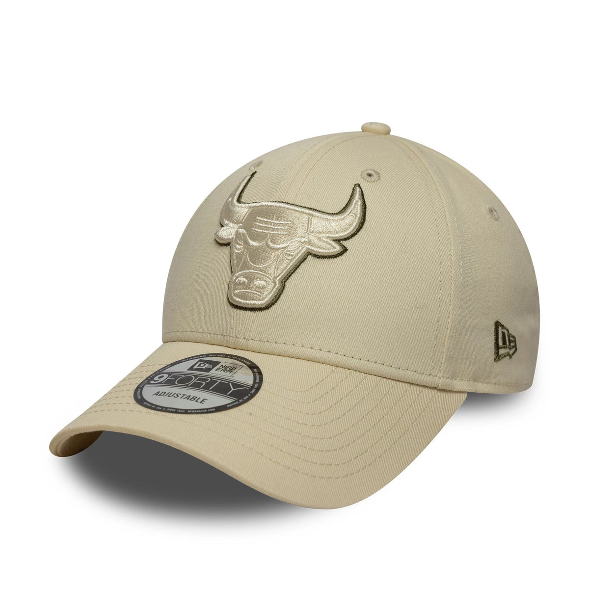 Chicago Bulls NBA Team Outline Light Beige 9FORTY Cap-Benirox