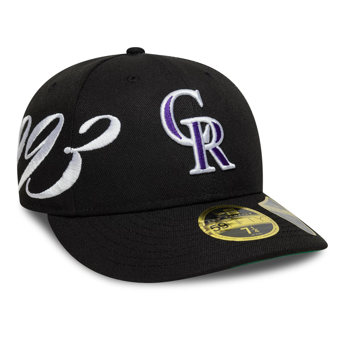 Colorado Rockies MLB Est Script Black Low Profile 59FIFTY Fitted Cap-Benirox