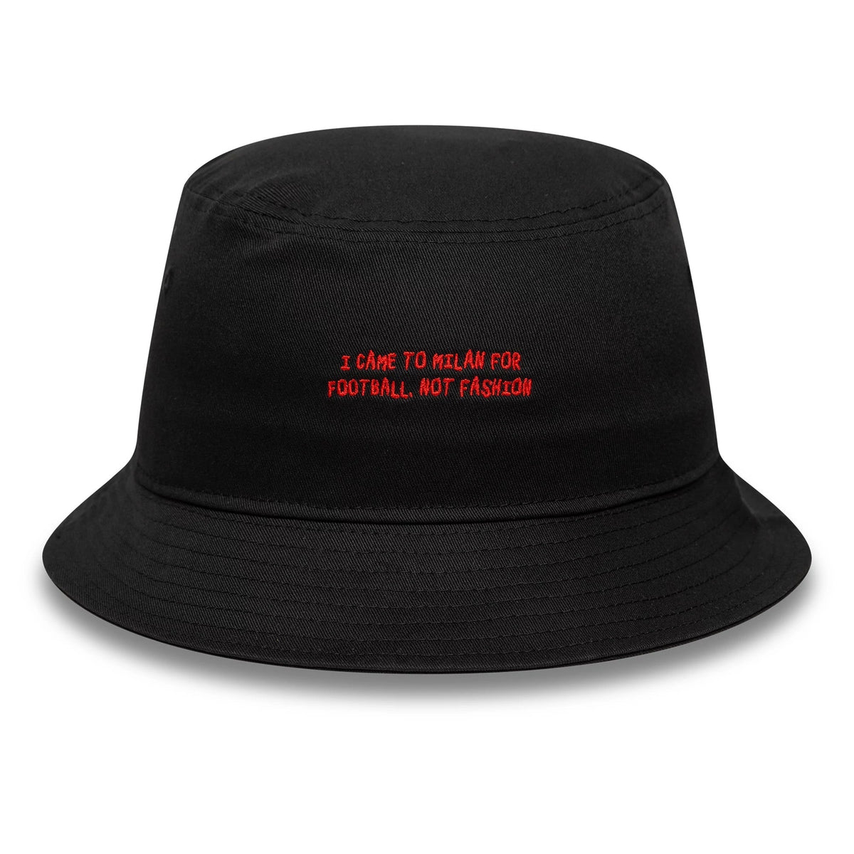 AC Milan Phrase Black Bucket Hat-Benirox