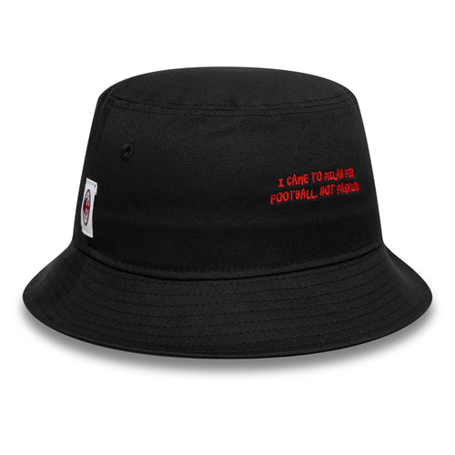 AC Milan Phrase Black Bucket Hat-Benirox
