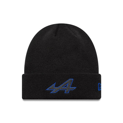 Alpine Racing Black Cuff knit Beanie Hat-Benirox
