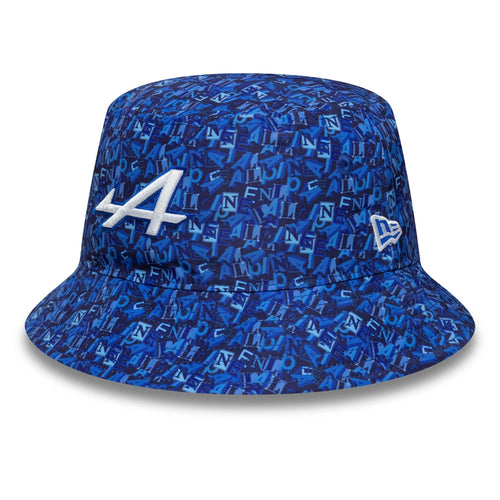 Alpine Racing All Over Print Navy Bucket Hat-Benirox