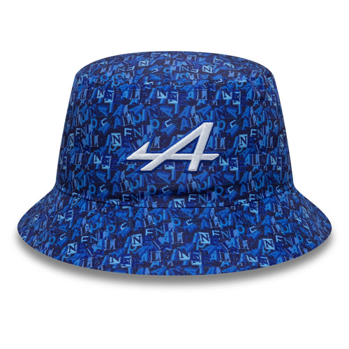 Alpine Racing All Over Print Navy Bucket Hat-Benirox