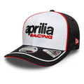 Aprilia Logo White 9SEVENTY Stretch Snap Cap-Benirox