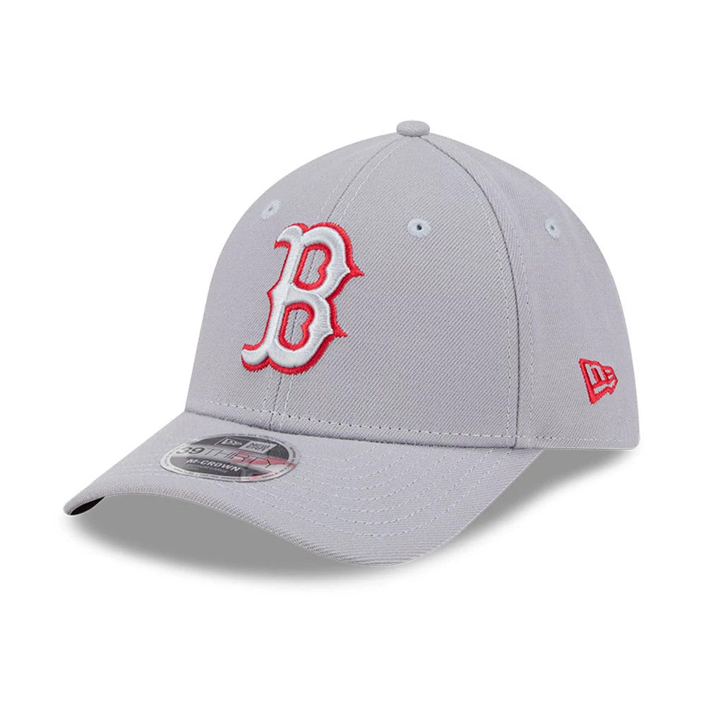 Boston Red Sox MLB Grey 39THIRTY M-Crown Stretch Fit Cap-Benirox