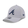 Atlanta Braves MLB Grey 39THIRTY M-Crown Stretch Fit Cap-Benirox