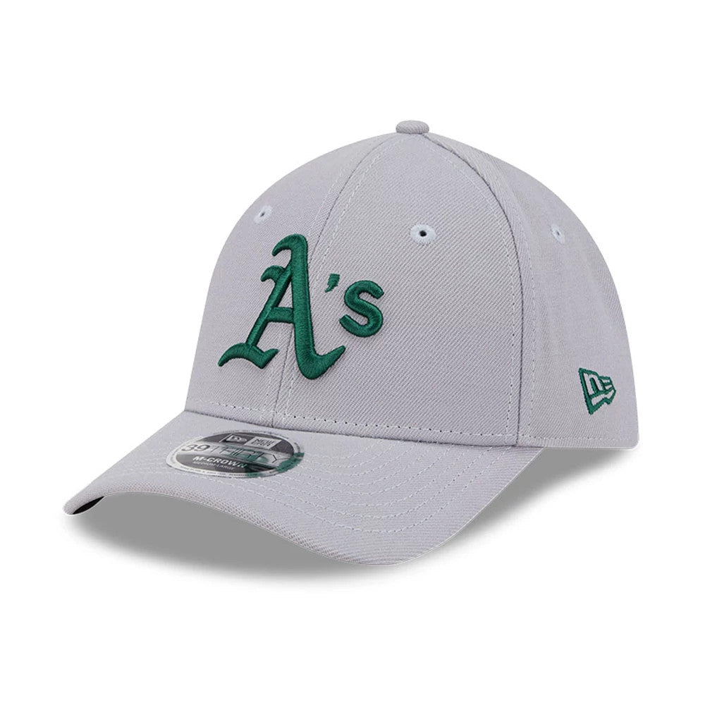 Athletics MLB Grey 39THIRTY M-Crown Stretch Fit Cap-Benirox