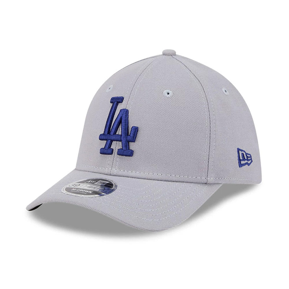 LA Dodgers MLB Grey 39THIRTY M-Crown Stretch Fit Cap-Benirox