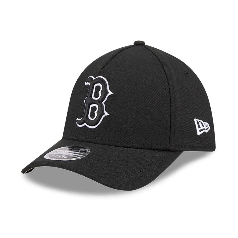 Boston Red Sox MLB Black 39THIRTY M-Crown A-Frame Stretch Fit Cap-Benirox