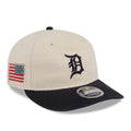 Detroit Tigers MLB Americana Herringbone White Retro Crown 9FIFTY Adjustable Cap-Benirox