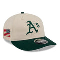 Athletics MLB Americana Herringbone White Retro Crown 9FIFTY Adjustable Cap-Benirox