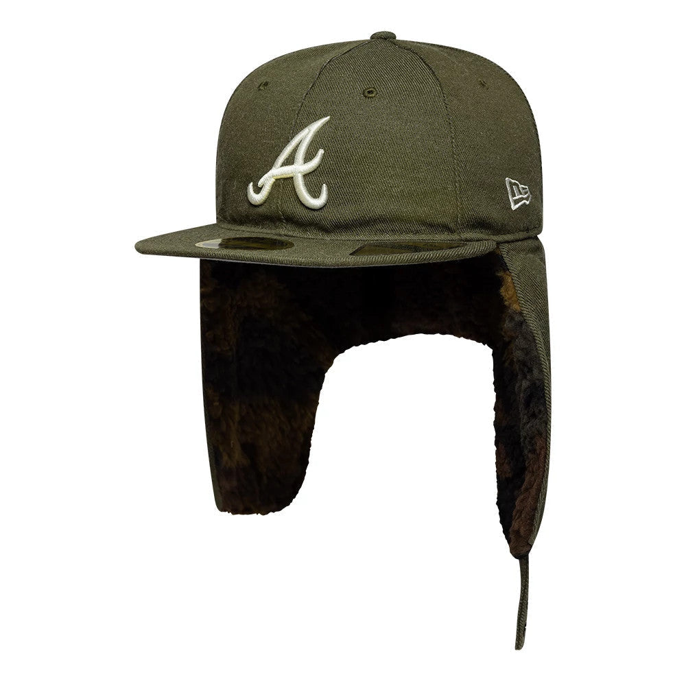 Atlanta Braves MLB Camo Open Green Retro Crown 59FIFTY Fitted Cap-Benirox
