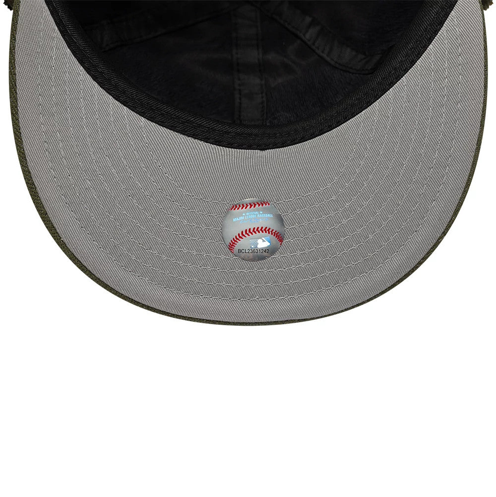 Athletics MLB Camo Open Green Retro Crown 59FIFTY Fitted Cap-Benirox