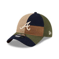 Atlanta Braves MLB Patchwork Open Brown 9TWENTY Adjustable Cap-Benirox