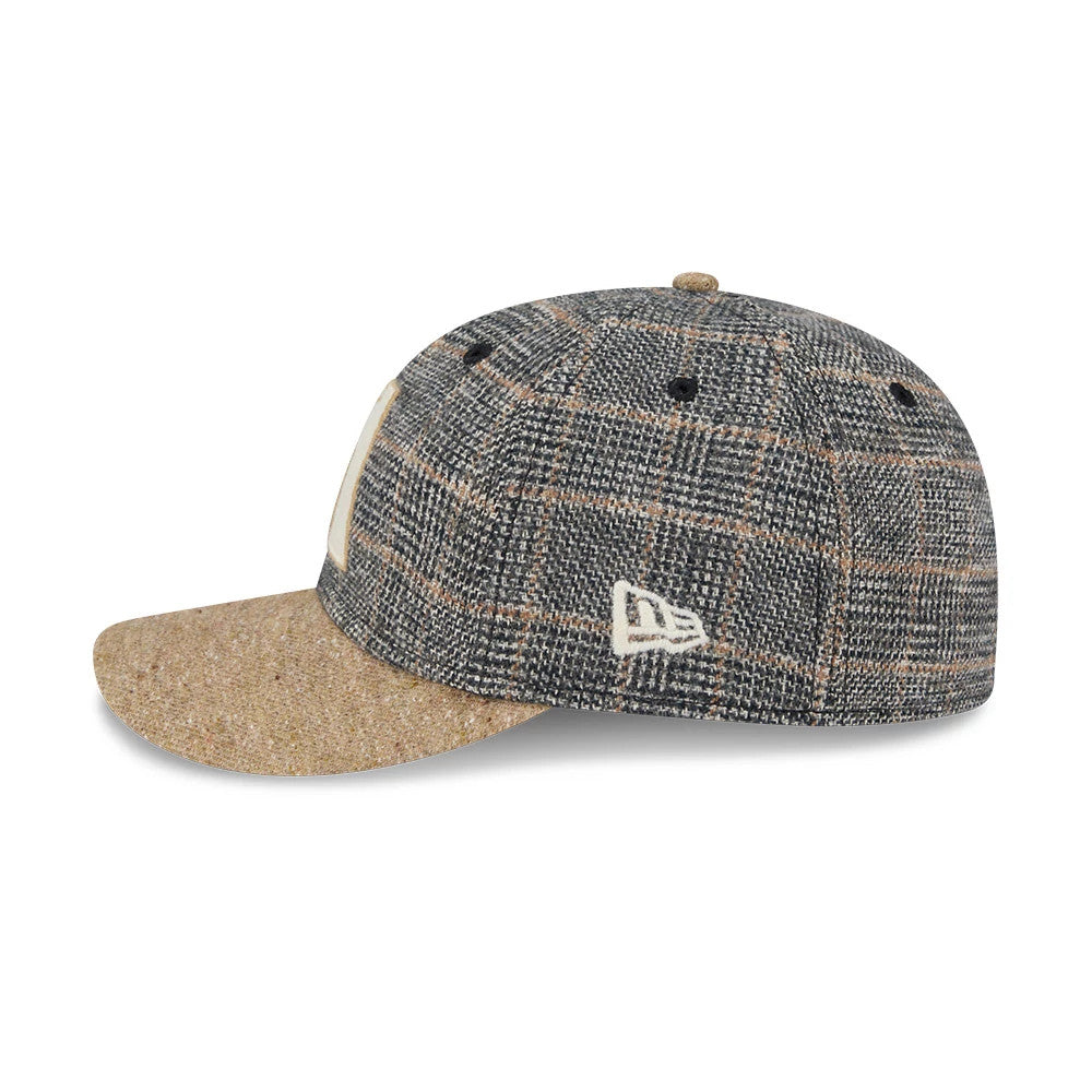 Arizona Diamondbacks MLB Vintage Tweed Open Blue Retro Crown 59FIFTY Fitted Cap-Benirox