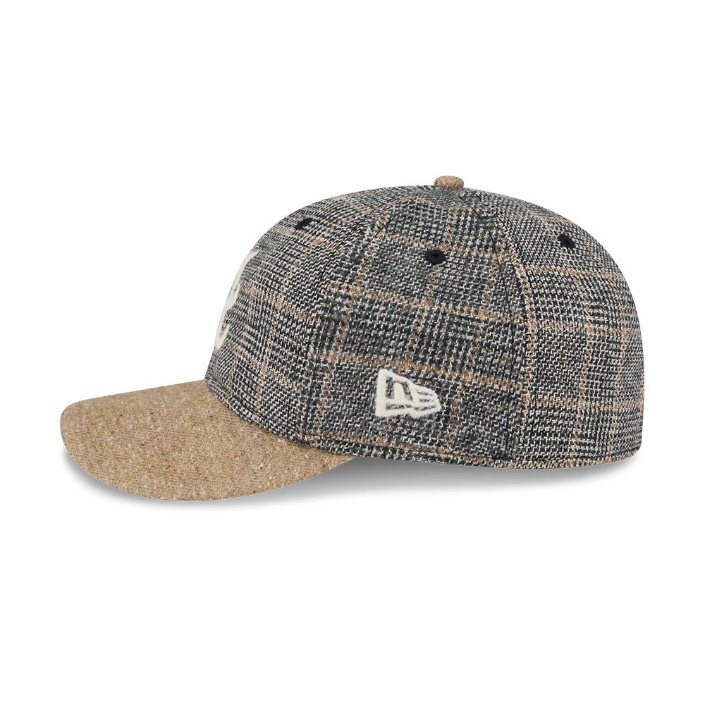 Atlanta Braves MLB Vintage Tweed Open Blue Retro Crown 59FIFTY Fitted Cap-Benirox
