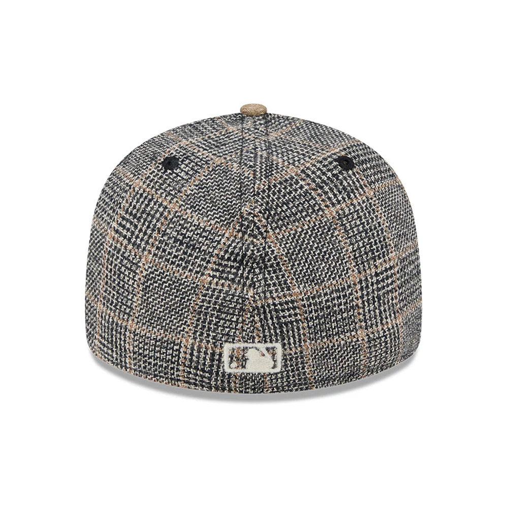 Atlanta Braves MLB Vintage Tweed Open Blue Retro Crown 59FIFTY Fitted Cap-Benirox