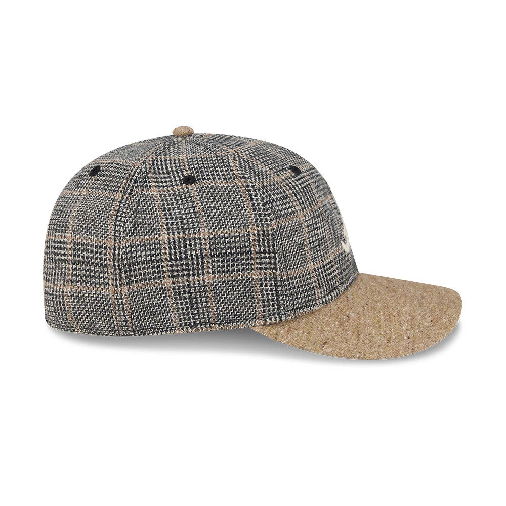 Atlanta Braves MLB Vintage Tweed Open Blue Retro Crown 59FIFTY Fitted Cap-Benirox