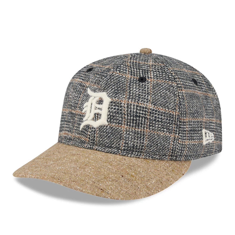 Detroit Tigers MLB Vintage Tweed Open Blue Retro Crown 59FIFTY Fitted Cap-Benirox