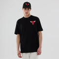 Chicago Bulls NBA Logo Graphic Black T-Shirt-Benirox