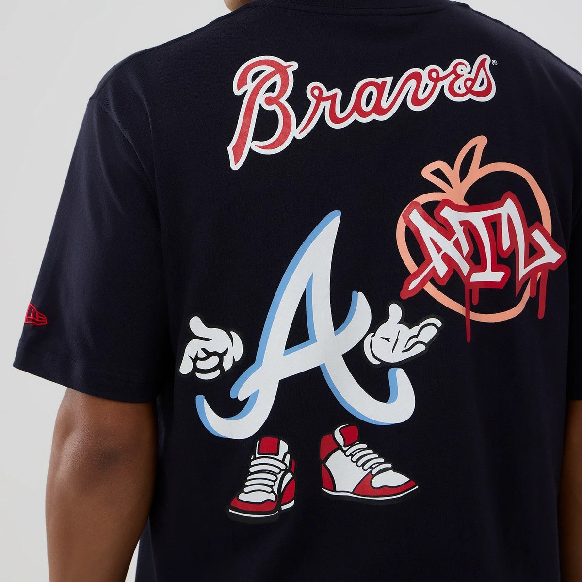 Atlanta Braves MLB Graphic Navy T-Shirt-Benirox