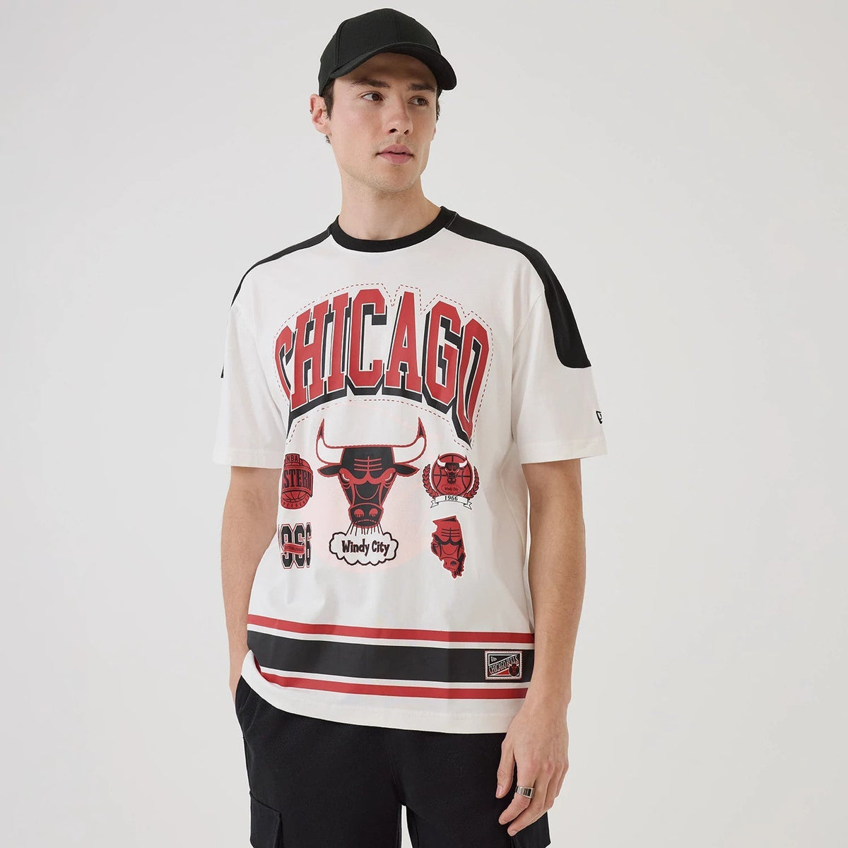 Chicago Bulls NBA Sport Classic White T-Shirt-Benirox