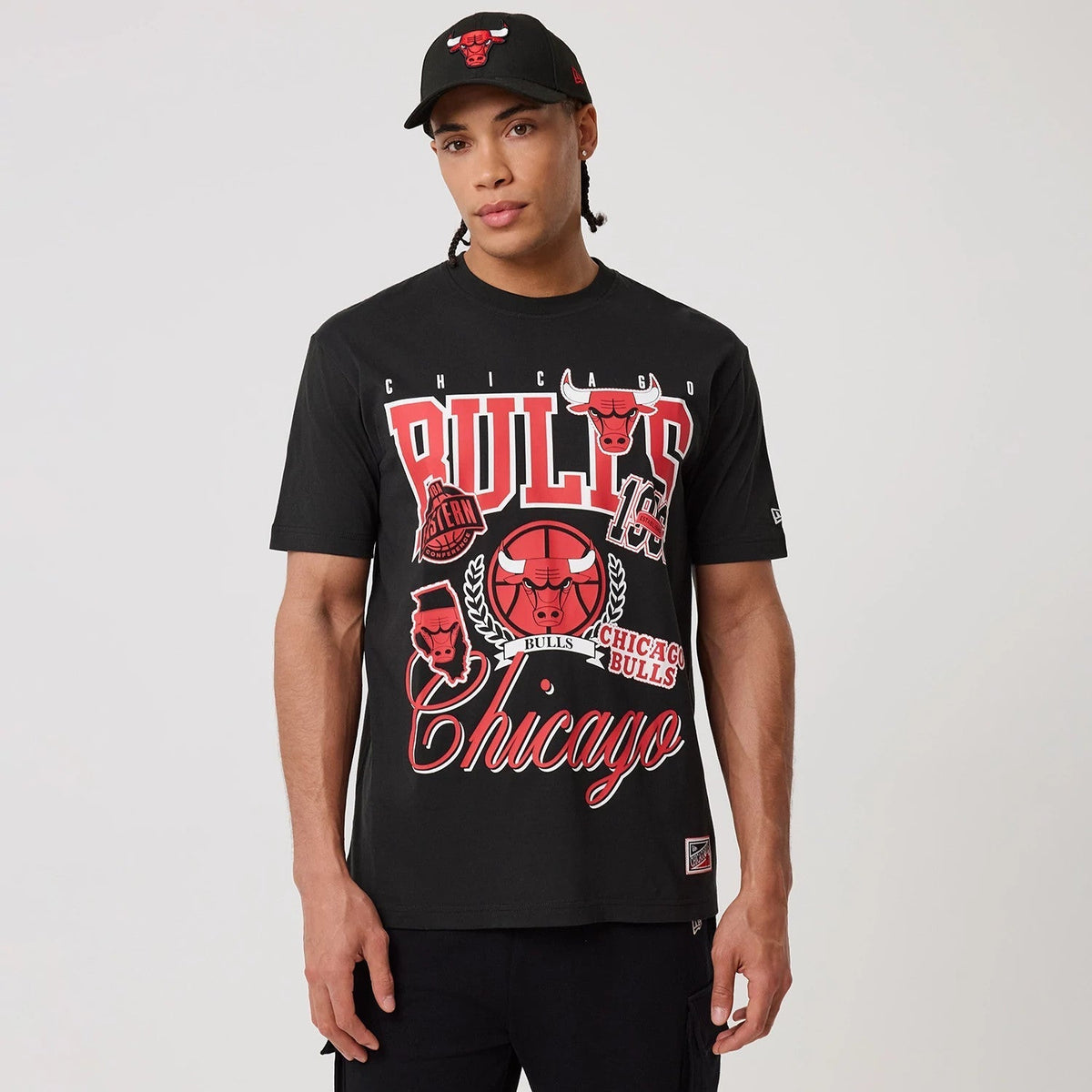 Chicago Bulls NBA Sport Classic Black T-Shirt-Benirox