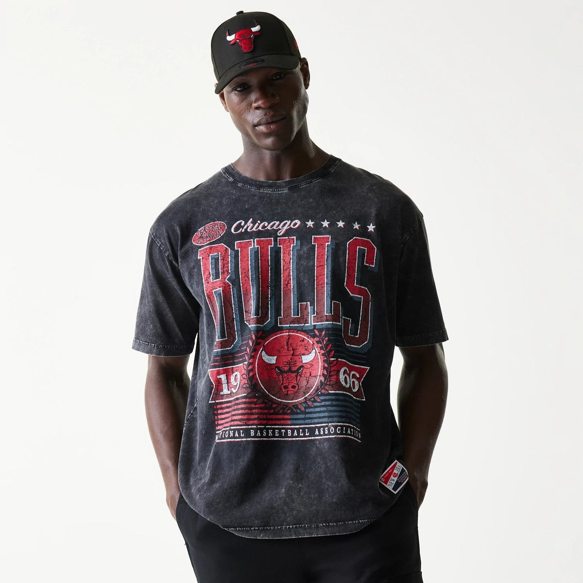 Chicago Bulls NBA Black T-Shirt-Benirox