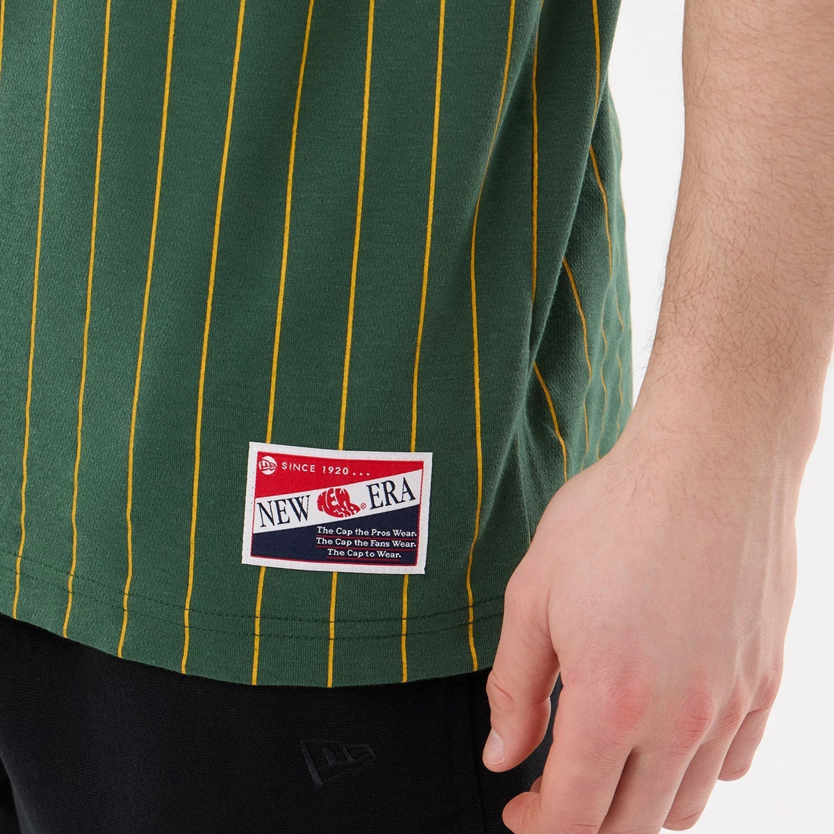 Athletics MLB Pinstripe Dark Green T-Shirt-Benirox