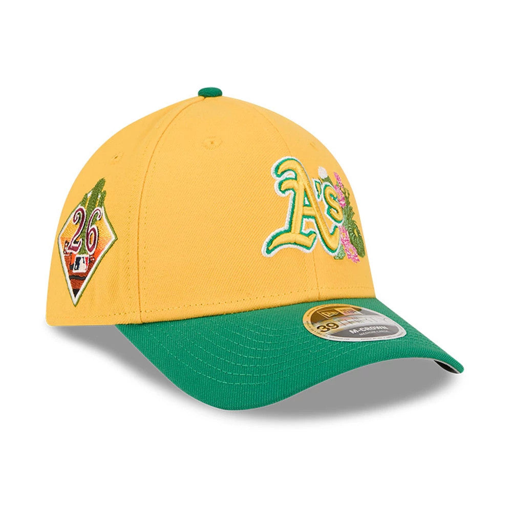 Athletics MLB Spring Training 2026 Yellow 39THIRTY M-Crown Stretch Fit Cap-Benirox