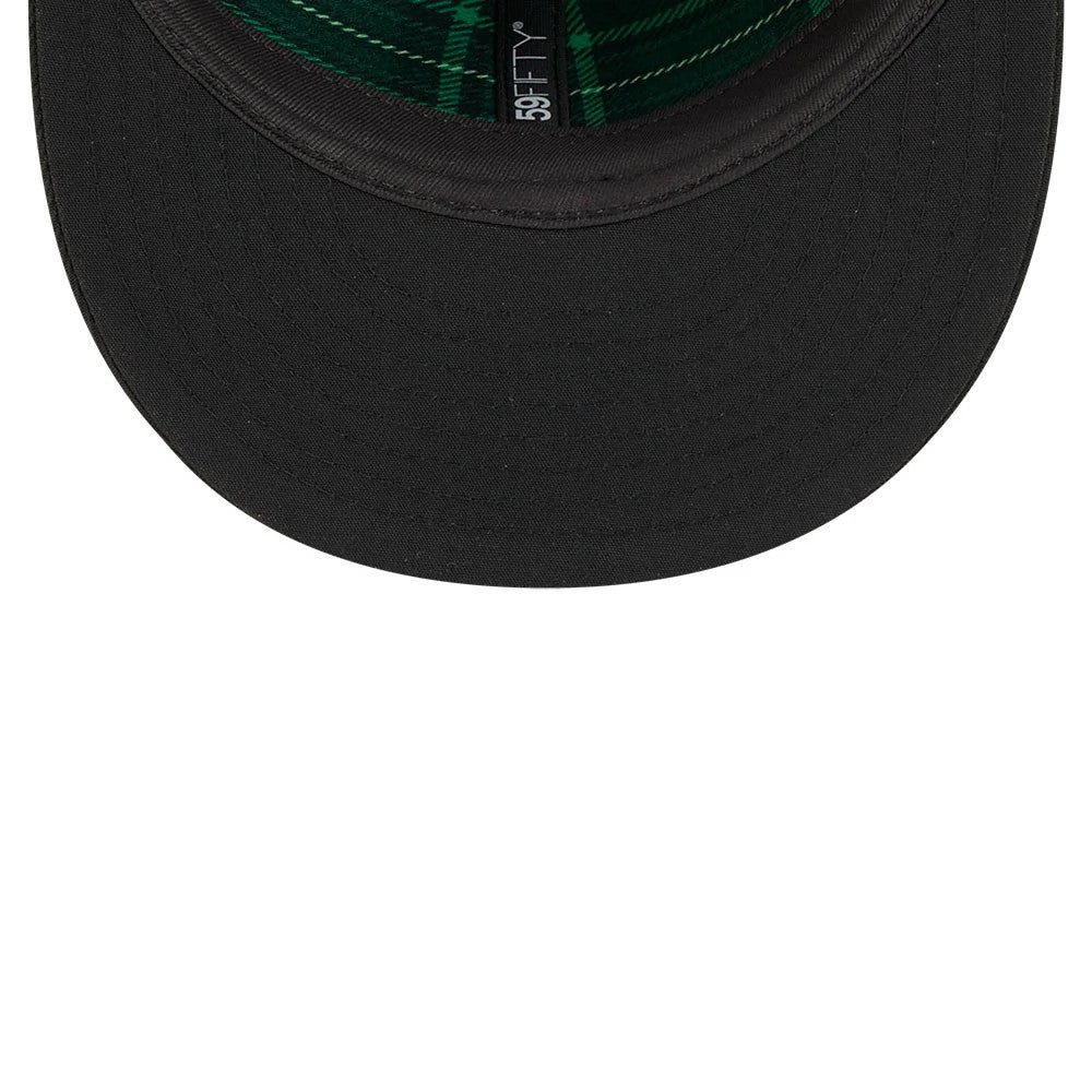 Athletics MLB Saint Patrick's Day Black 59FIFTY Fitted Cap-Benirox