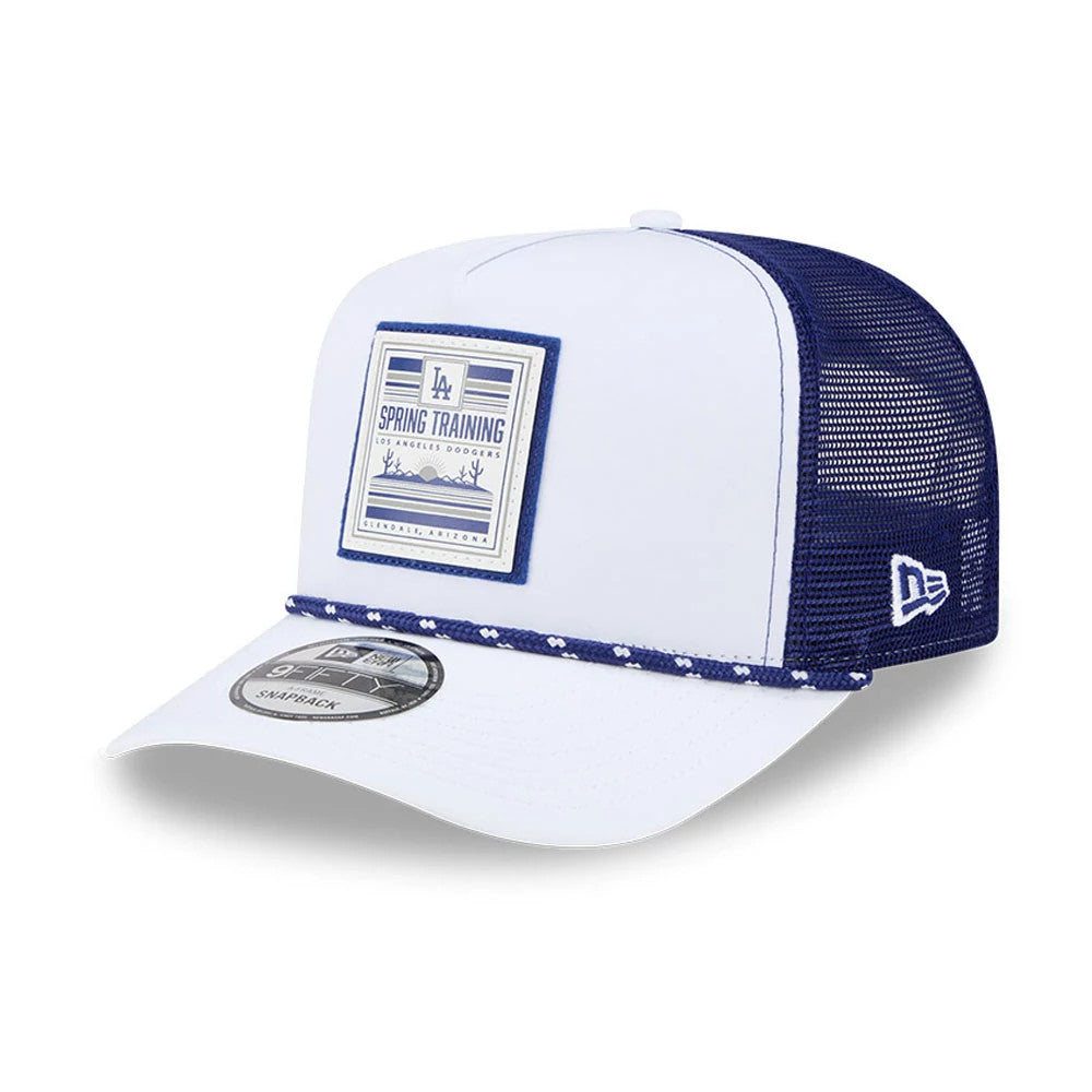 LA Dodgers MLB Lines White 9FIFTY A-Frame Snapback Adjustable Cap-Benirox