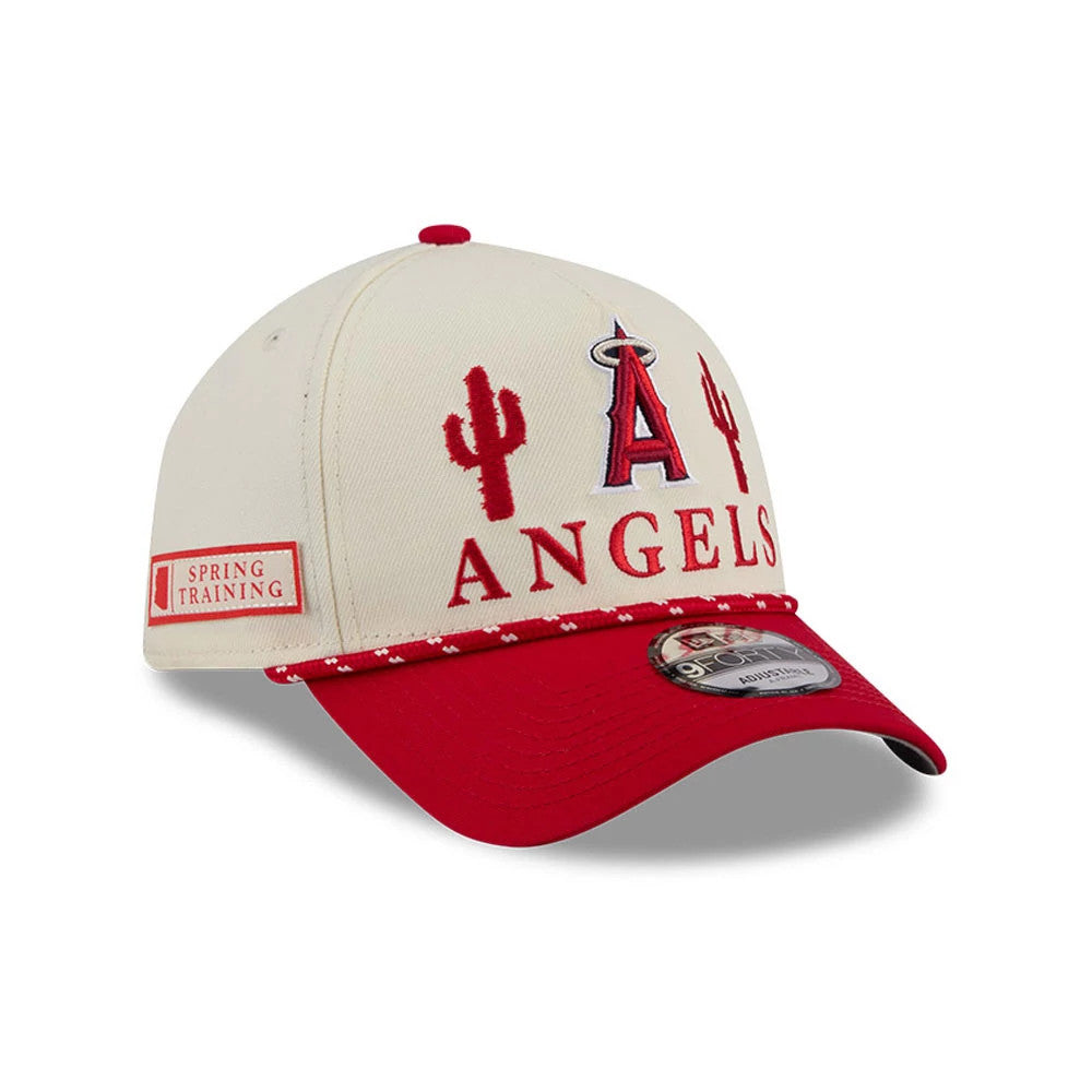 LA Angels MLB Rope Red 9FORTY A-Frame Adjustable Cap-Benirox