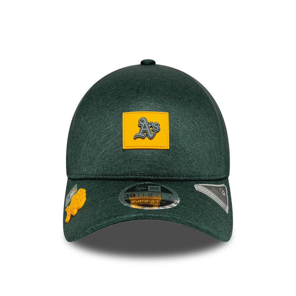 Athletics MLB Clubhouse Dark Green 39THIRTY Infinity Stretch Fit Cap-Benirox