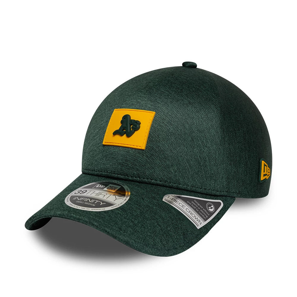 Athletics MLB Clubhouse Dark Green 39THIRTY Infinity Stretch Fit Cap-Benirox