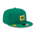 Athletics MLB Clubhouse Dark Green 59FIFTY Fitted Cap-Benirox
