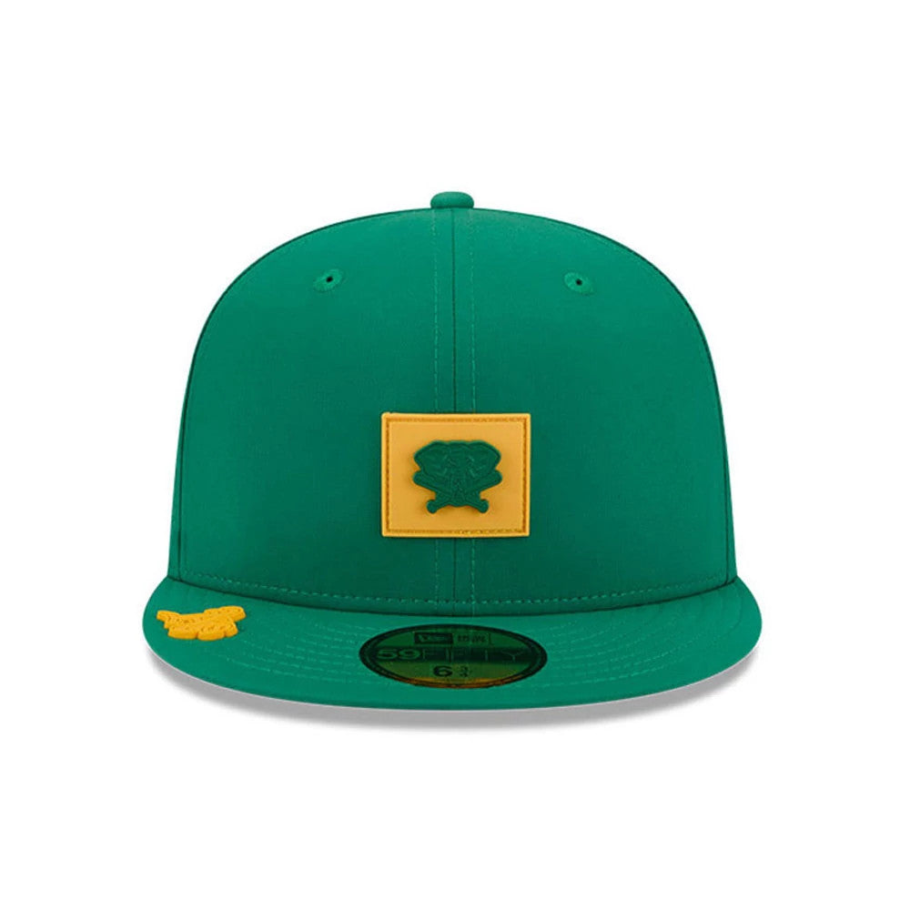 Athletics MLB Clubhouse Dark Green 59FIFTY Fitted Cap-Benirox