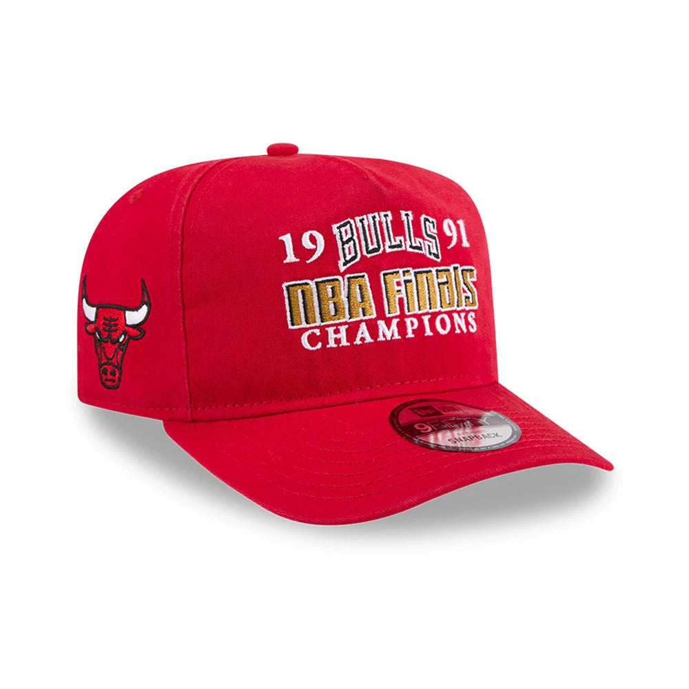 Chicago Bulls NBA Historic Red 9FIFTY A-Frame Snapback Adjustable Cap-Benirox