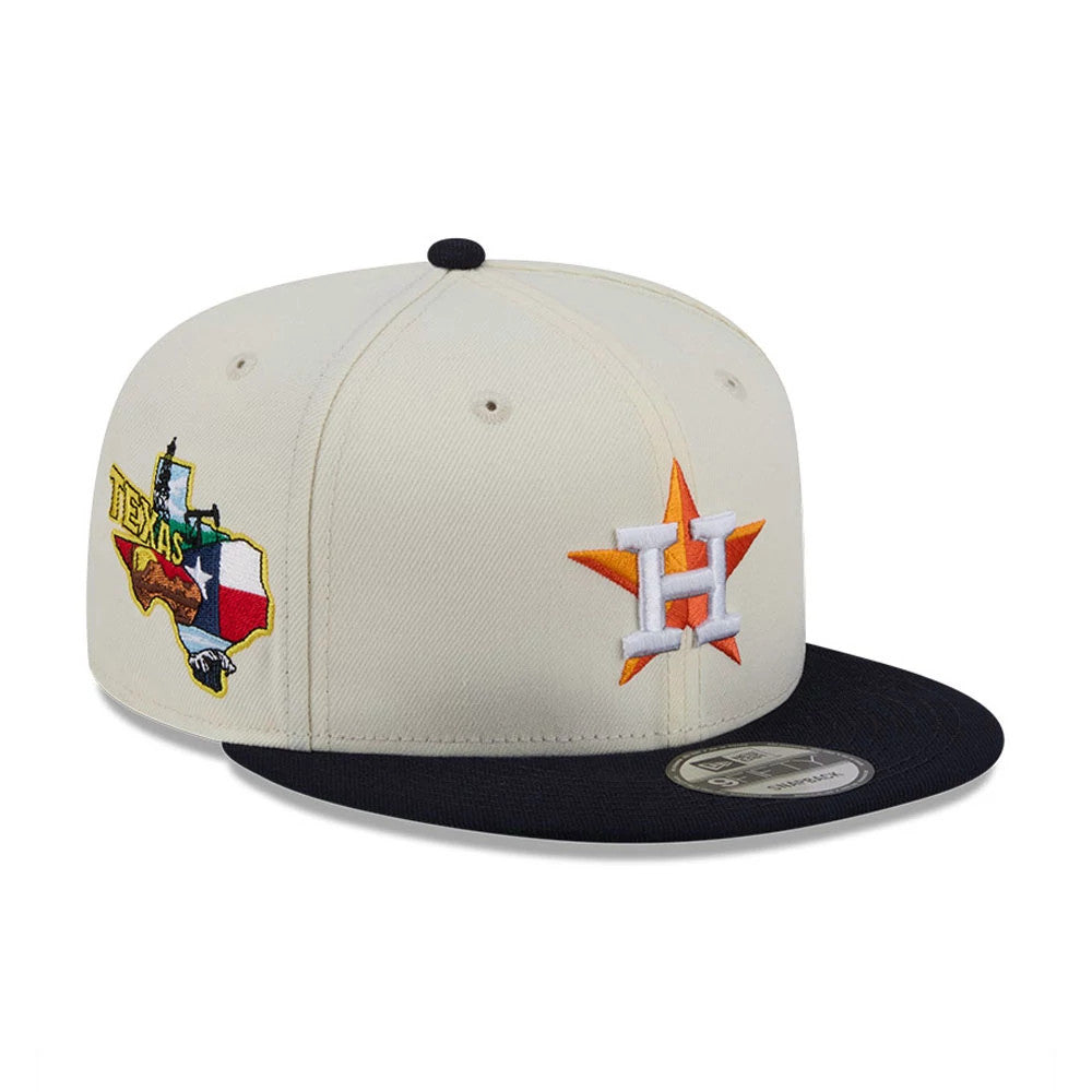 Houston Astros MLB Localized White 9FIFTY Snapback Adjustable Cap-Benirox