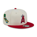 LA Angels MLB Localized White 9FIFTY Snapback Adjustable Cap-Benirox