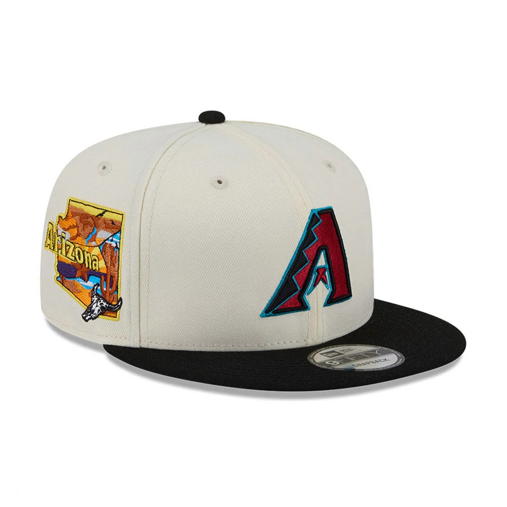 Arizona Diamondbacks MLB Localized White 9FIFTY Snapback Adjustable Cap-Benirox