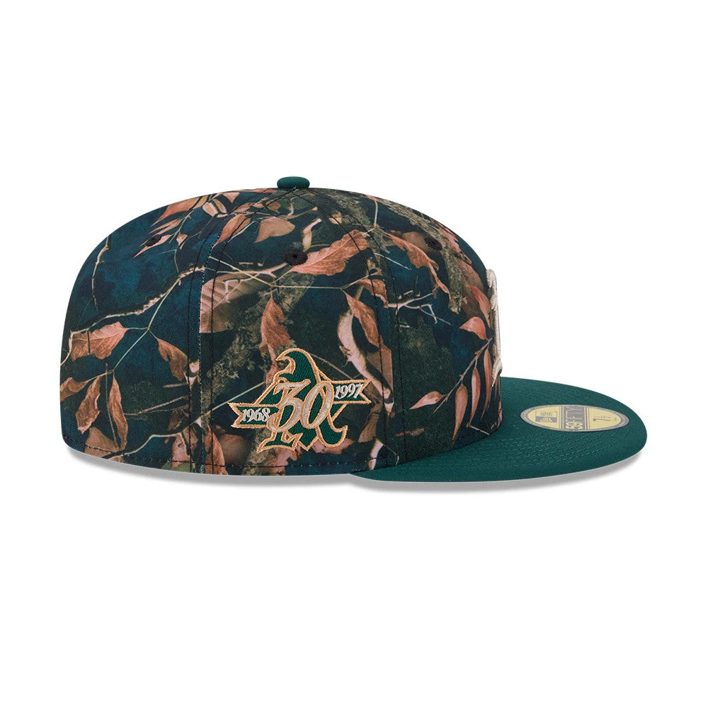 Athletics MLB Leaves Dark Green 59FIFTY Fitted Cap-Benirox