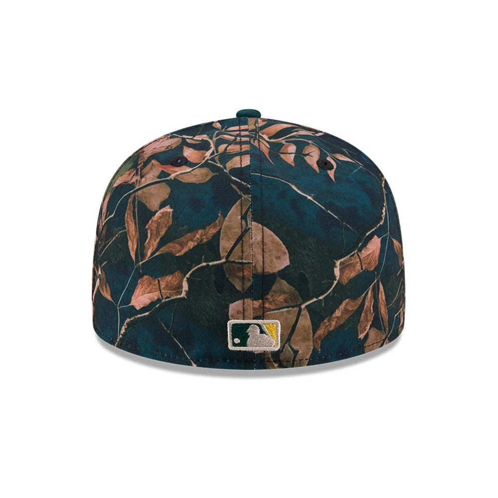 Athletics MLB Leaves Dark Green 59FIFTY Fitted Cap-Benirox