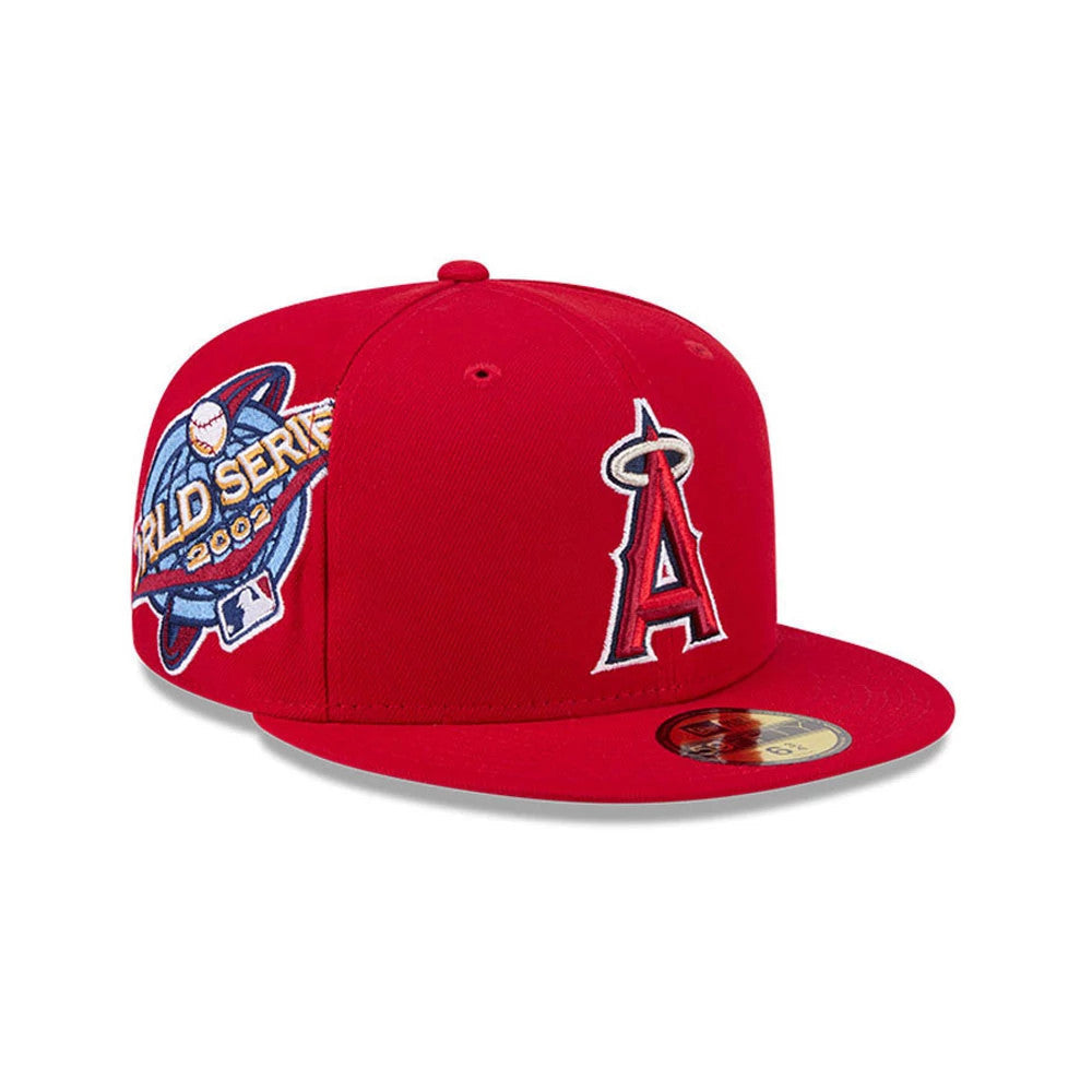 LA Angels MLB Hidden Hit Red 59FIFTY Fitted Cap-Benirox