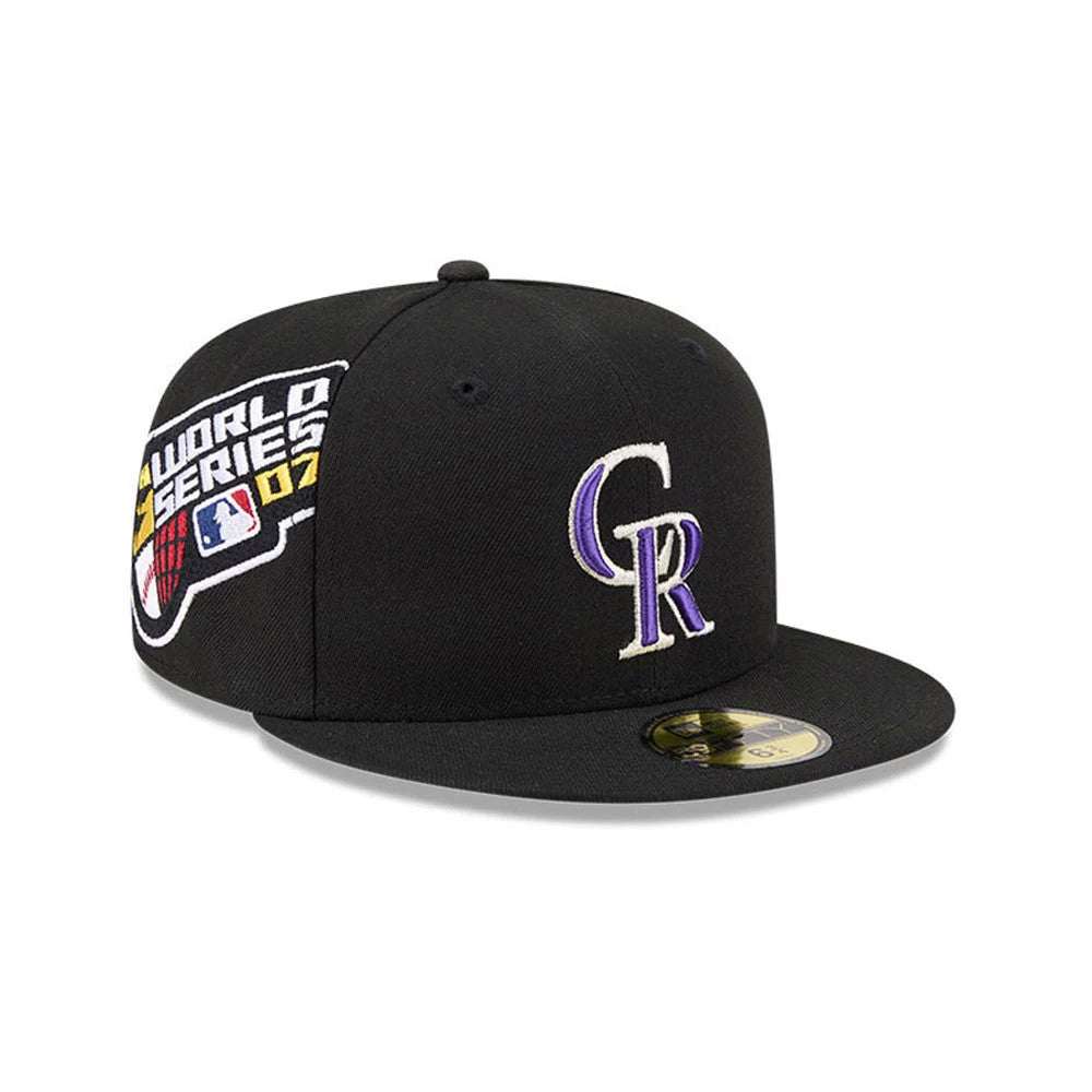 Colorado Rockies MLB Hidden Hit Black 59FIFTY Fitted Cap-Benirox