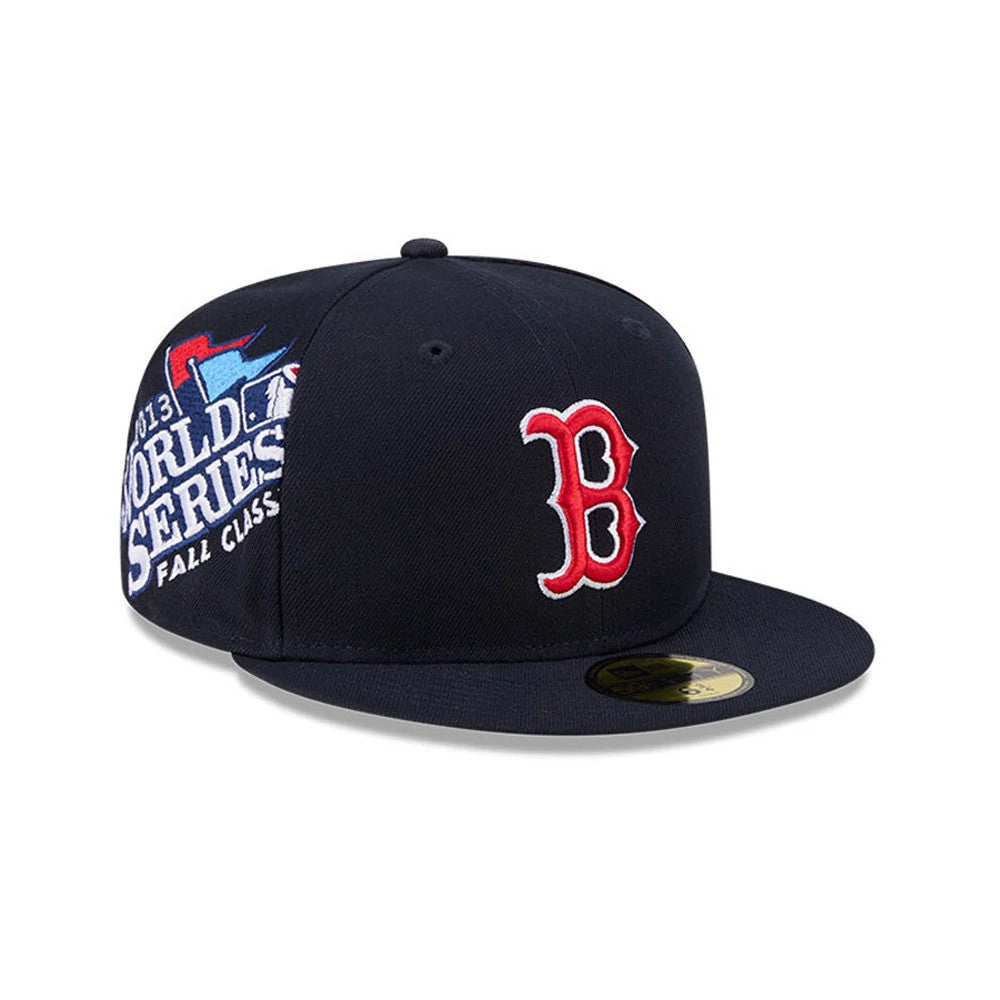 Boston Red Sox MLB Hidden Hit Navy 59FIFTY Fitted Cap-Benirox
